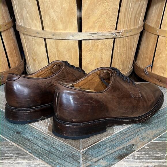 Frye Jones Burnished Brown Leather Lace-Up Derby Oxfords Shoes Mens Size 11 main image 5